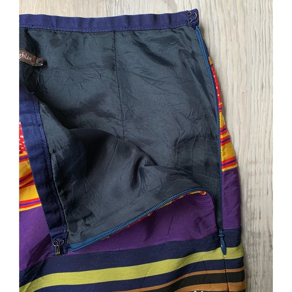 J. McLaughlin : multicolored ribbon zippered skirt - Picture 11 of 16